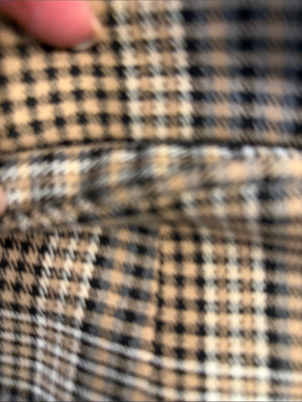 Marled Plaid Blazer in Beige and Black - Picture 3 of 6